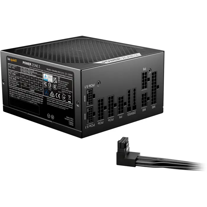 Be quiet POWER ZONE 2 1200W (black, 1x 12 pin high power GPU, 3x PCIe, 1200 watts)