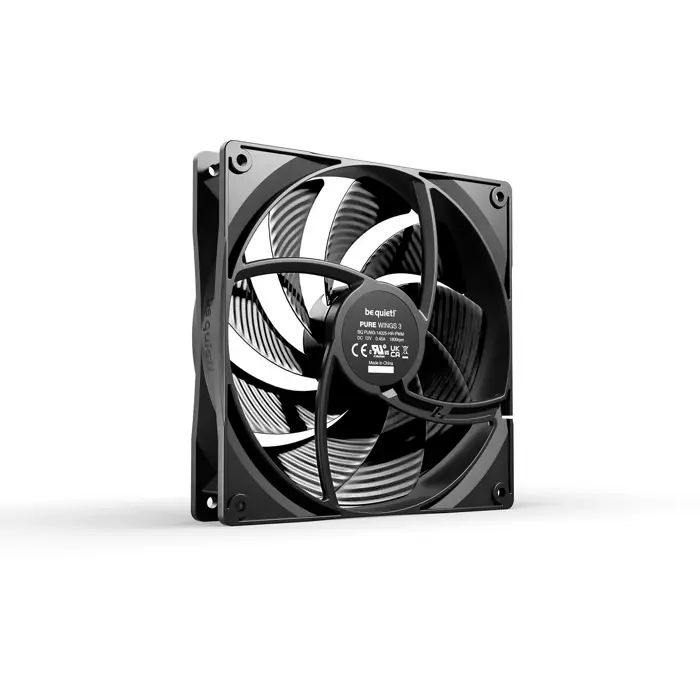 be quiet! Pure Wings 3 140mm PWM high-speed 3-pack, case fan black, 3-pack, 140 mm