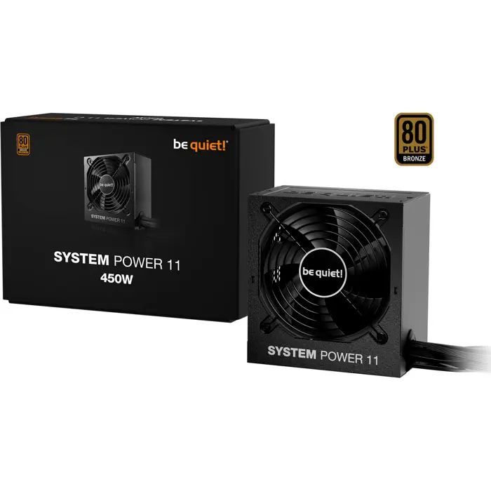be quiet! System Power 11 450W ATX3.1, PC power supply black, 2x PCIe, 450 Watts