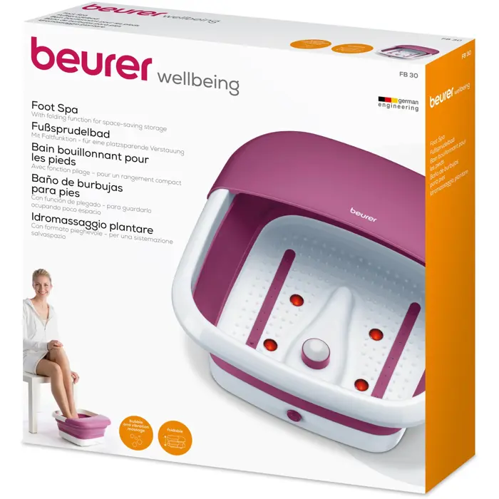 Beurer foot spa FB 30 (white/raspberry)