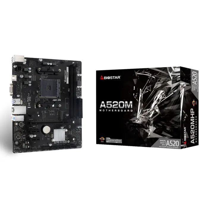 Biostar A520MHP motherboard AMD A520 Socket AM4 micro ATX