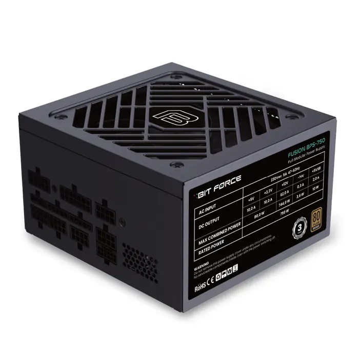 BIT FORCE napajanje 750W 80PLUS BRONZE FUSION BPS-750 modularno ATX 3.1 PCI-E 5.1
