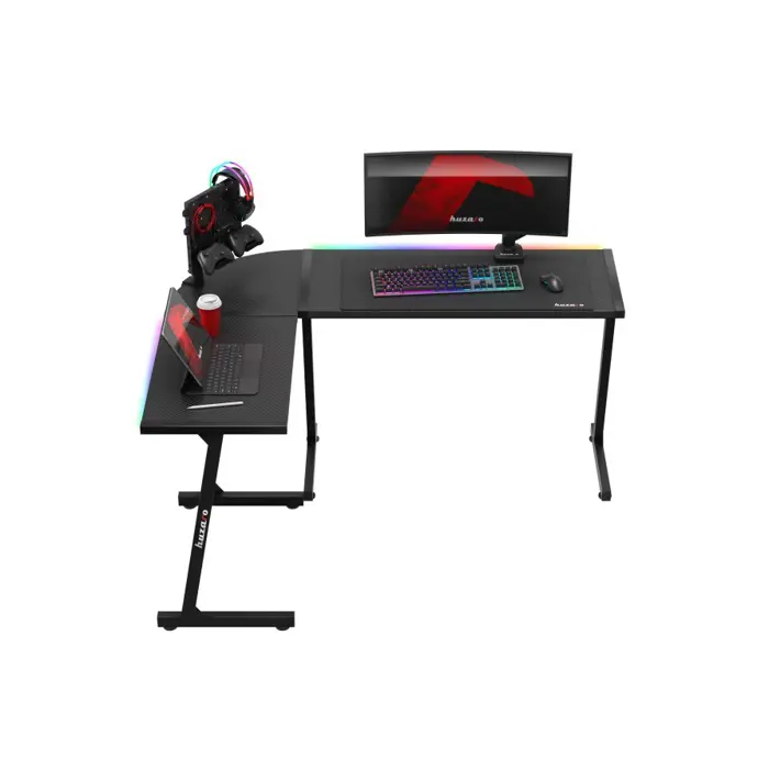Biurko gamingowe Huzaro Hero 6.0 Black RGB