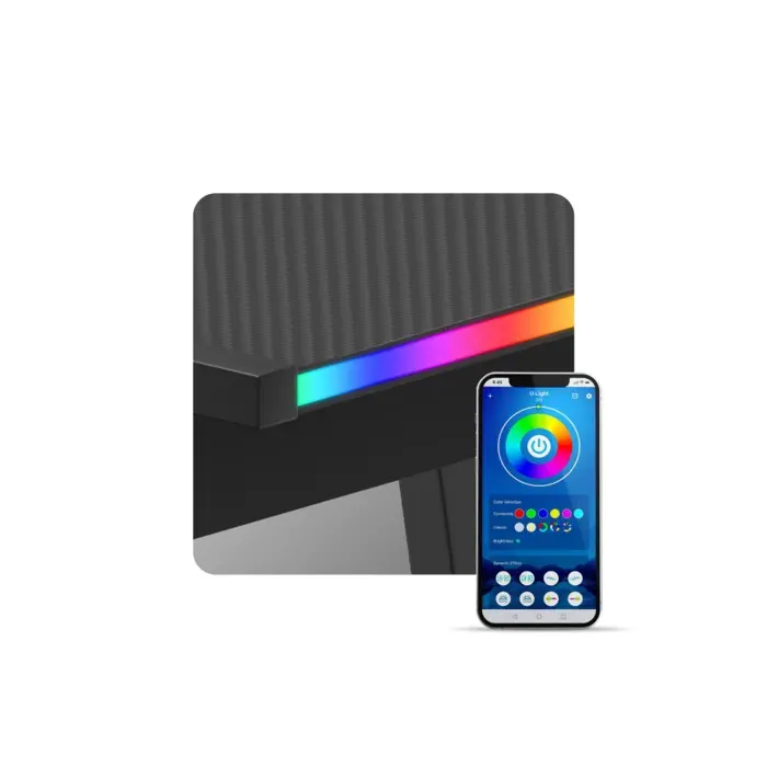 Biurko gamingowe Huzaro Hero 6.0 Black RGB