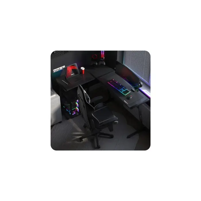 Biurko gamingowe Huzaro Hero 6.0 Black RGB