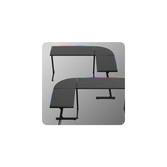 Biurko gamingowe Huzaro Hero 6.0 Black RGB