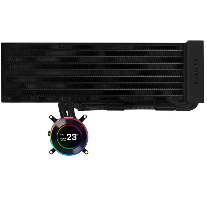 Black ARGB AiO water cooling system
