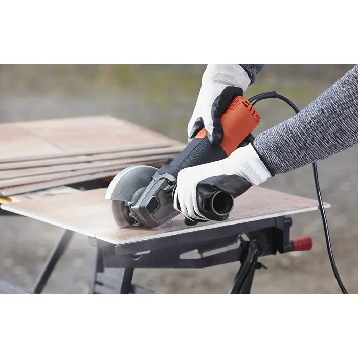 Black & Decker BLACK+DECKER BEG210-Qs Meuleuse d'Angle Poignée 3 Positions, 900 W, Noir, 115 mm