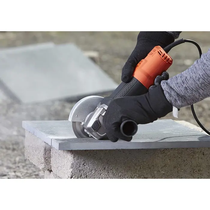 Black & Decker BLACK+DECKER BEG210-Qs Meuleuse d'Angle Poignée 3 Positions, 900 W, Noir, 115 mm