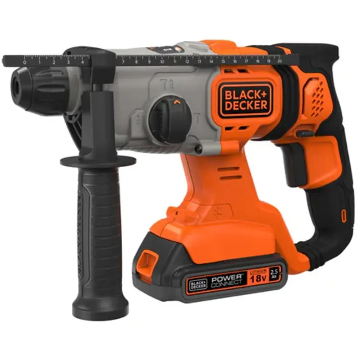 BLACK + DECKER cordless combination hammer BCD900E2K, 18Volt, rotary hammer