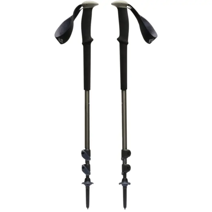 Black Diamond Trekking Poles Trail (black/olive green, 1 pair, 100-140 cm)