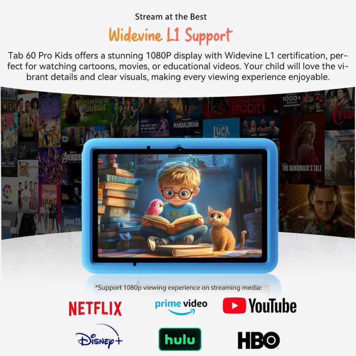 Blackview TAB60 Pro KIDS LTE 10,1 tablični računalnik 8GB+128GB, roza