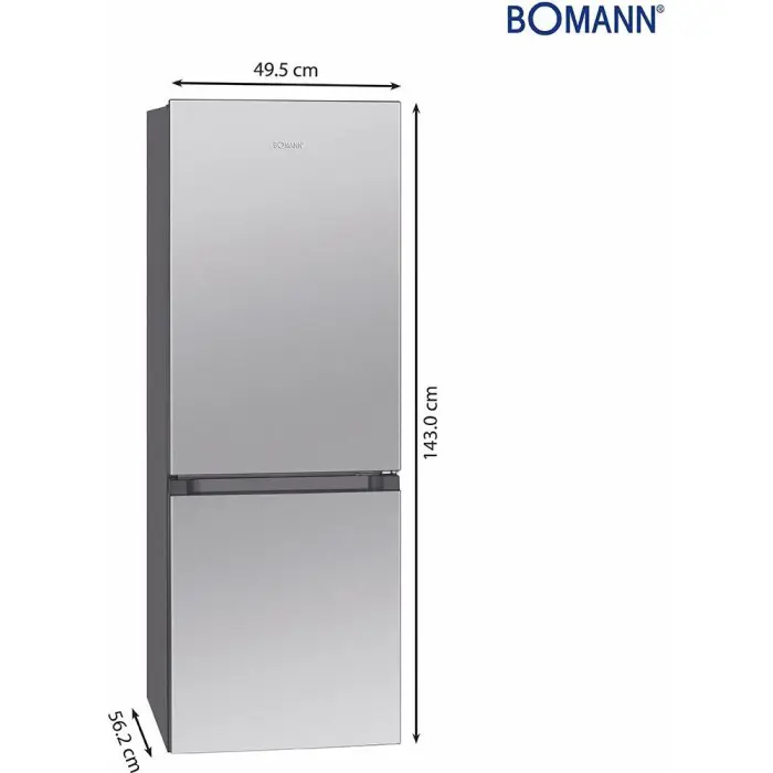 Bomann KG 320.2 50cm 165L ix-look E.