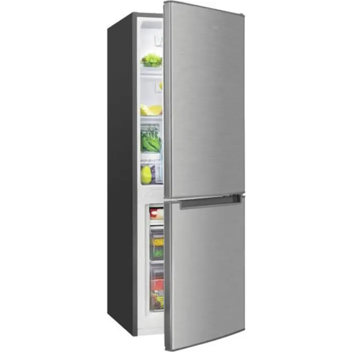 Bomann KG 7359, fridge/freezer combination (stainless steel)
