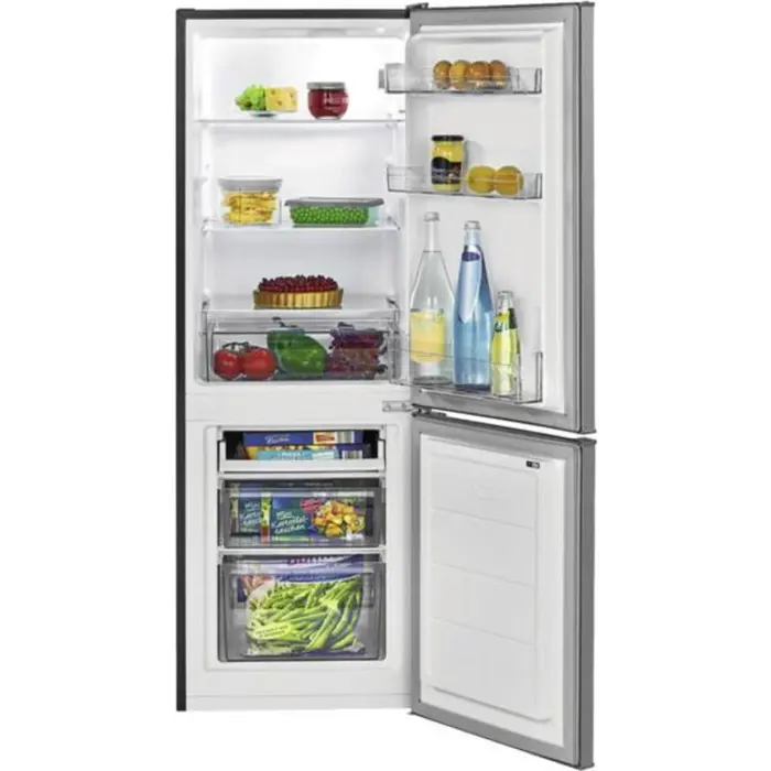 Bomann KG 7359, fridge/freezer combination (stainless steel)