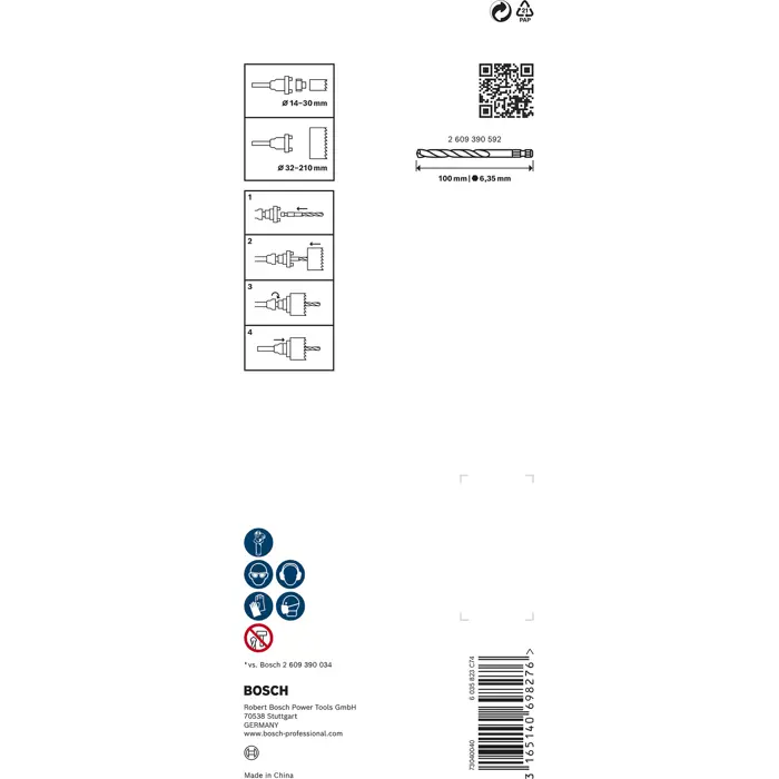 Bosch Bit Hex 9,5mm
