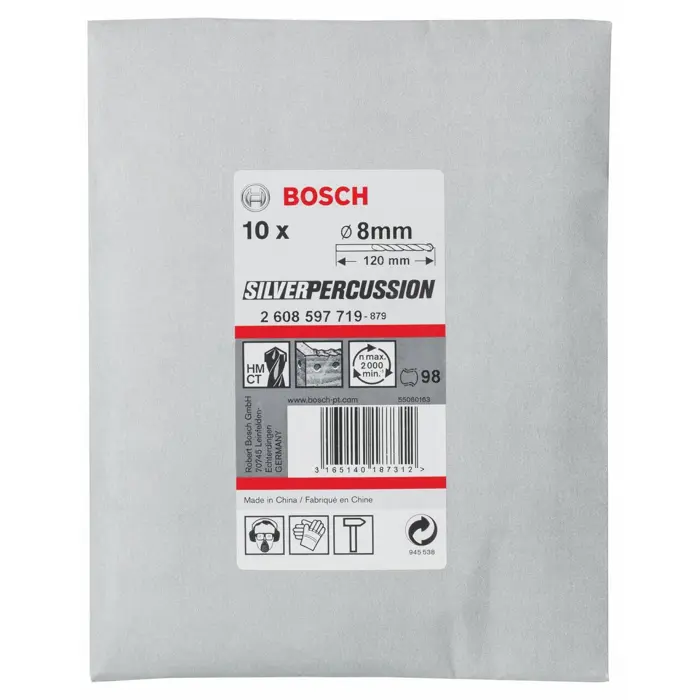 Bosch Concrete drill Set CYL-3 8mm 10 pieces