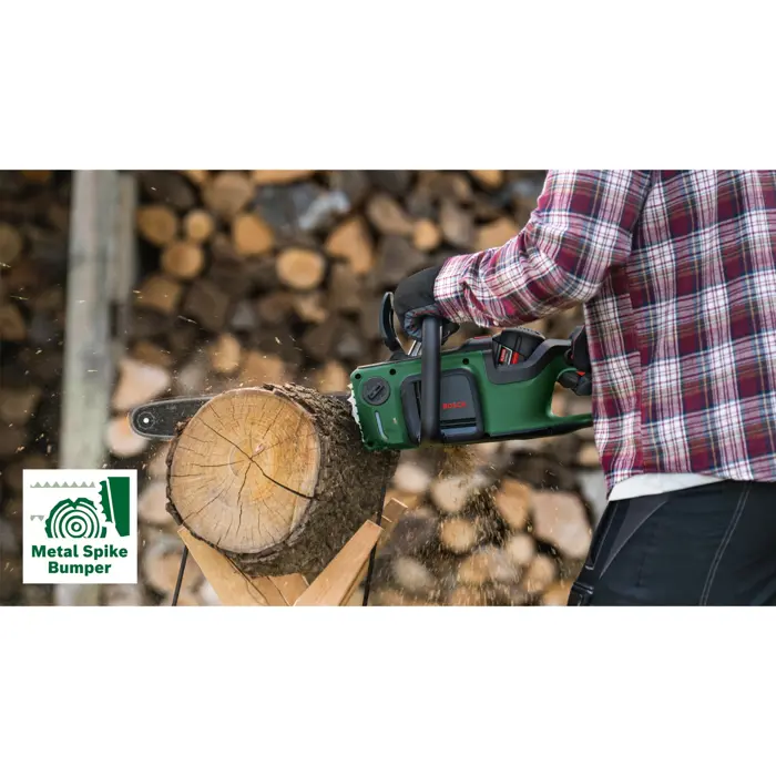 Bosch cordless chainsaw AdvancedChain 36V 35-40 Solo, 36Volt, electric chainsaw (green/black, without battery and charger, POWER FOR ALL)