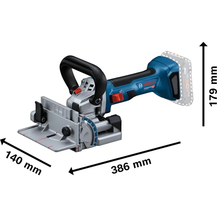 Bosch cordless flat dowel cutter GFF 18V-22 Professional Solo, 18 volt (blue/black, without battery and charger, in L-BOXX)