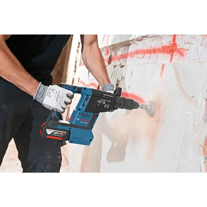 Bosch cordless hammer drill GBH 18V-26 F Professional (blue/black, 2x battery ProCORE18V 8.0Ah, L-BOXX)