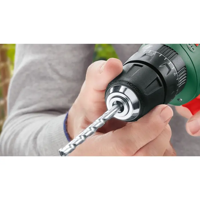 Bosch cordless impact drill EasyImpact 18V-40 (green/black, Li-ion battery 2.0Ah, case, POWER FOR ALL ALLIANCE)