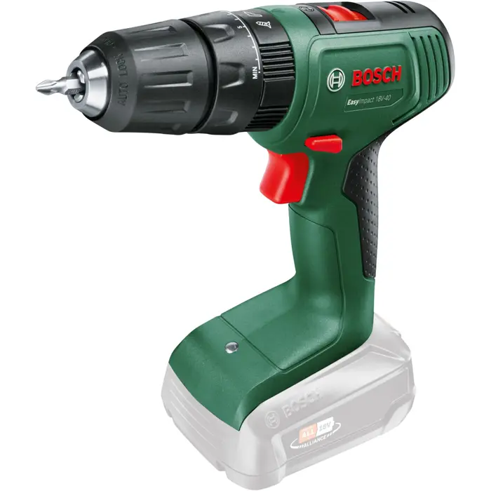 Bosch Cordless Impact Drill EasyImpact 18V-40 (green/black, without battery and charger)