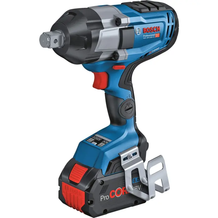 Bosch cordless impact wrench BITURBO GDS 18V-1050 HC Professional, 18V (blue/black, 2x battery ProCORE18V 8.0Ah, Bluetooth module, 3/4", in L-BOXX)