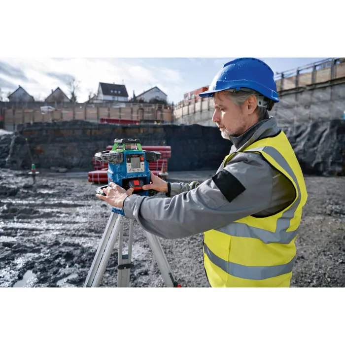Bosch cordless rotating laser GRL 650 CVHG Professional, 18 volts (blue, without battery and charger, green laser line, in L-BOXX)