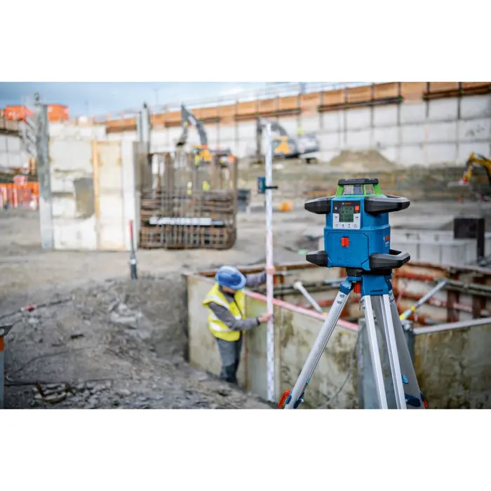 Bosch cordless rotating laser GRL 650 CVHG Professional, 18 volts (blue, without battery and charger, green laser line, in L-BOXX)