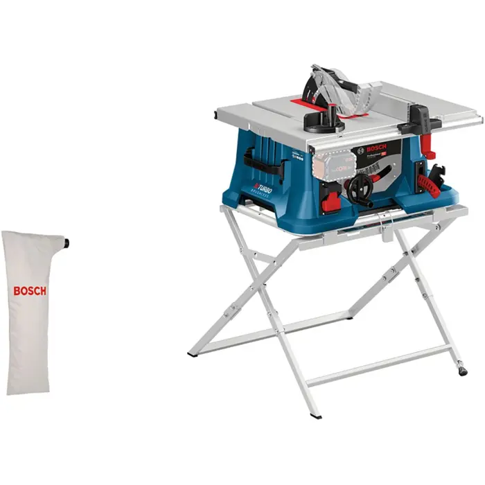 Bosch cordless table saw BITURBO GTS 18V-216 Professional solo, 18 volts (blue, without battery and charger, with work table GTA 560)