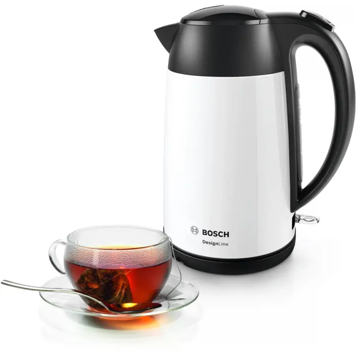 Bosch DesignLine TWK3P421, kettle (white / black, 1.7 liters)