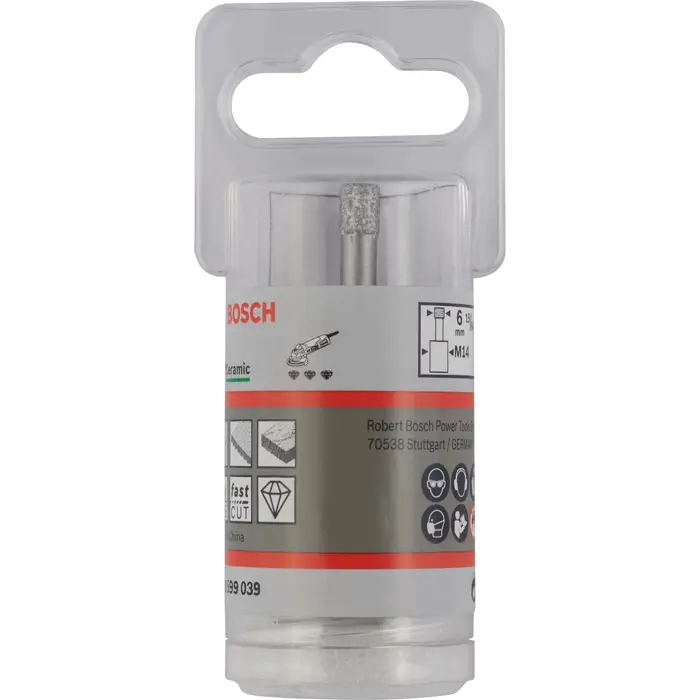 Bosch diamond dry drill Best for Ceramic Dry Speed, 6mm (for angle grinders)