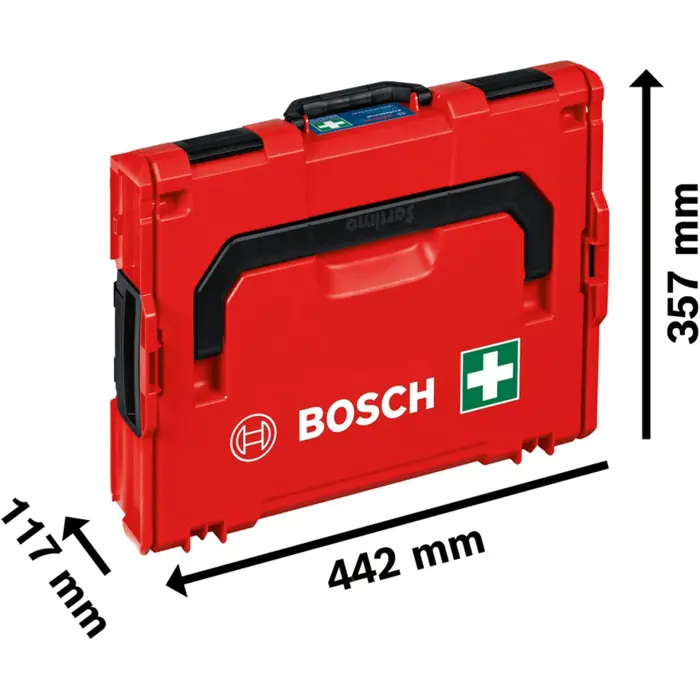 Bosch DIN-compliant first aid kit, in L-BOXX 102, first aid (red)