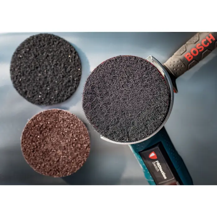 Bosch Expert fleece disc N880 Medium S, 125mm, sanding sheet (black, 5 pieces, for eccentric sanders)