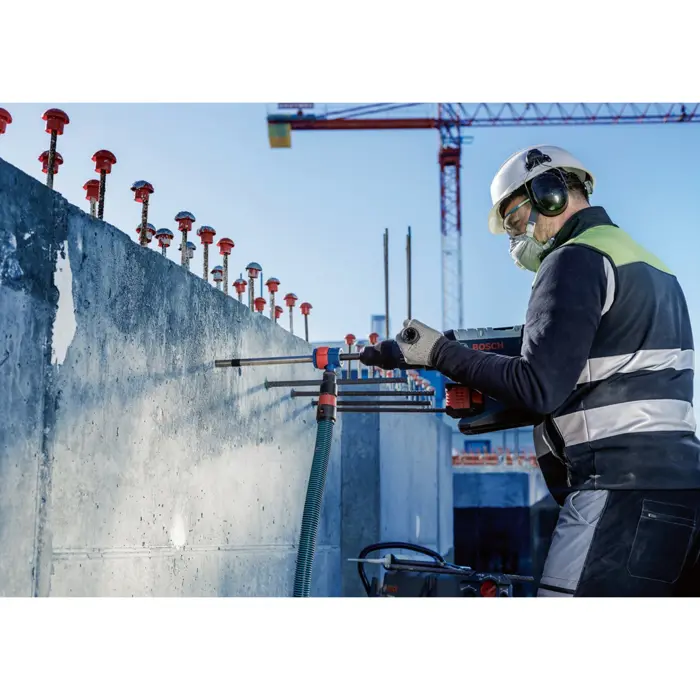 Bosch Expert hammer drill SDS Clean max-8X set, 30mm (working length 400mm, suction drill including suction connection)