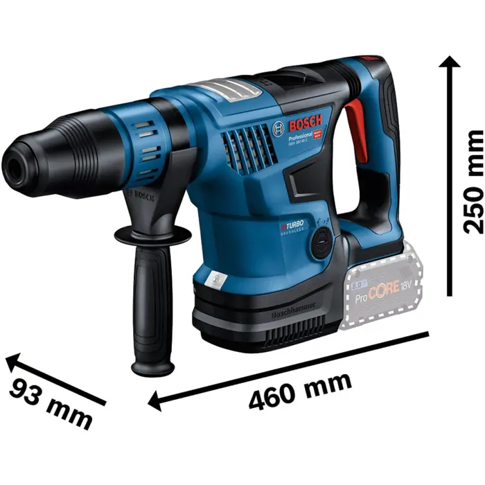 BOSCH GBH 18V-36 C 2x 8.0Ah CASE - 0611915002