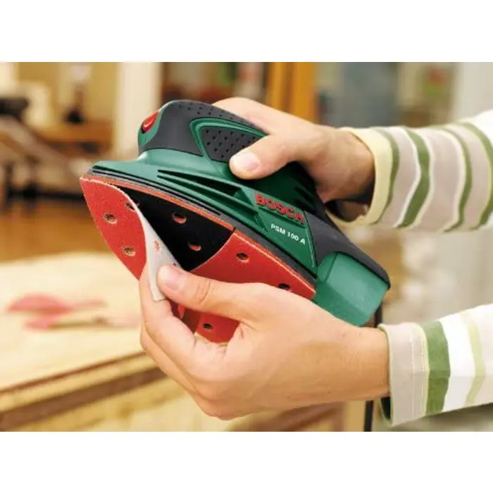 Bosch Multi-sander PSM 100 A (green/black, 100 watts)