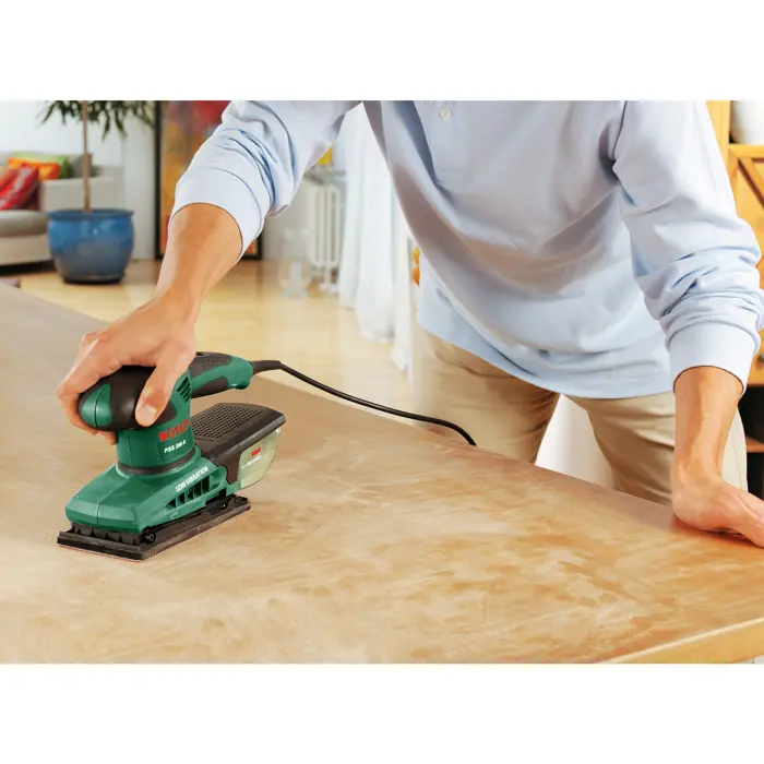 Bosch orbital sander PSS 200 A (green/black, 200 watts, in case)