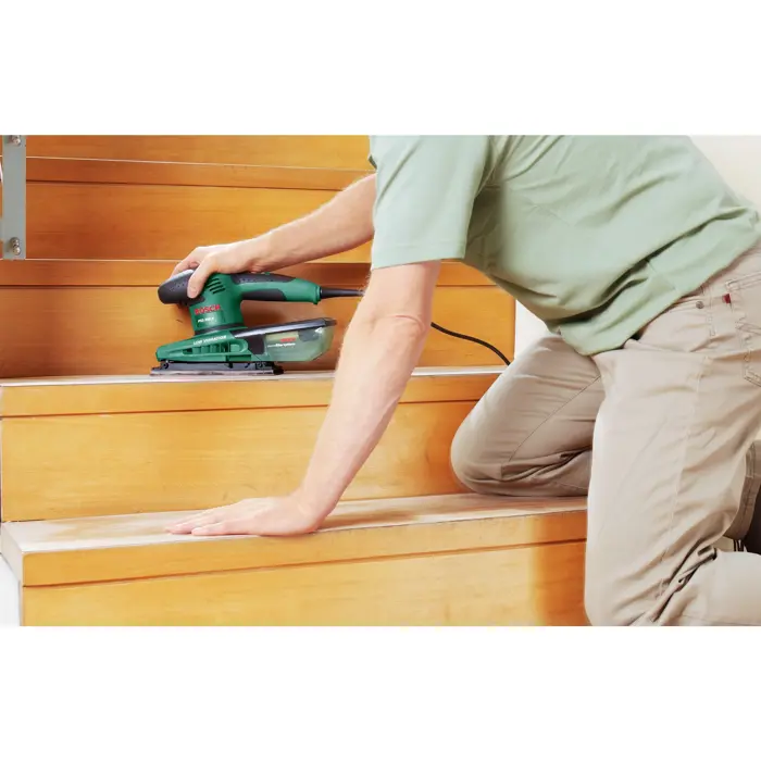 Bosch orbital sander PSS 200 A (green/black, 200 watts, in case)