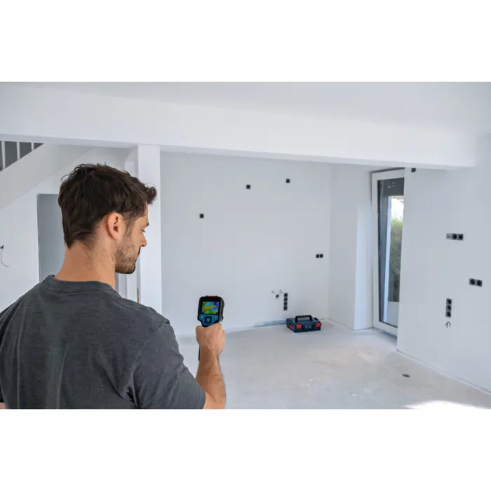 Bosch Powertools battery-powered thermal imaging camera GTC 12V-450-13 Professional (blue/black, Li-ion battery 2.0Ah, in L-BOXX)