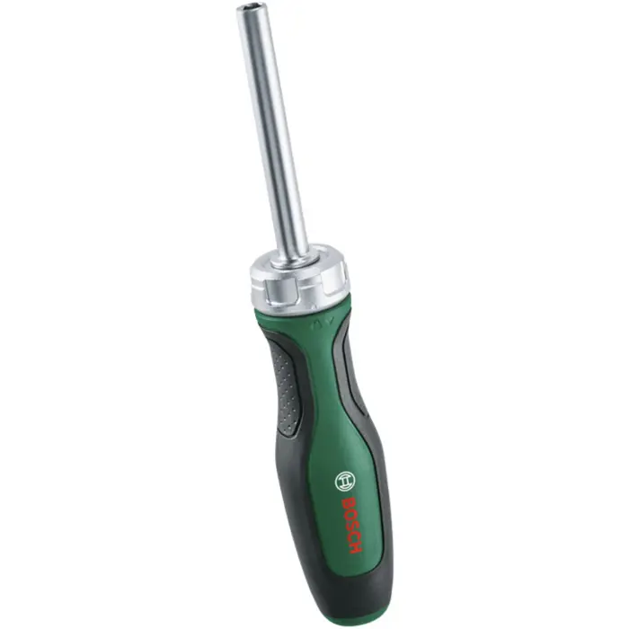 Bosch Powertools bit ratchet screwdriver with bit set, 19 pieces (green/black, torque up to 36 Nm)