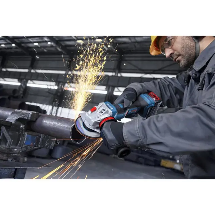 Bosch Powertools cordless angle grinder GWS 18V-11PS Professional solo, 18Volt (blue/black, without battery and charger, with Vibration Control additional handle)