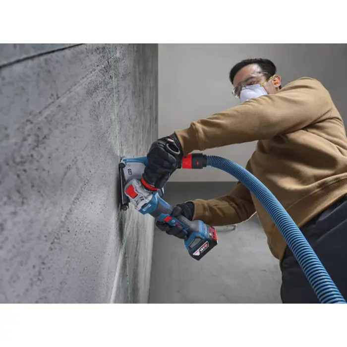 Bosch Powertools cordless angle grinder GWX 18V-11PS Professional solo, 18Volt (blue/black, without battery and charger, X-LOCK click system, additional handle)