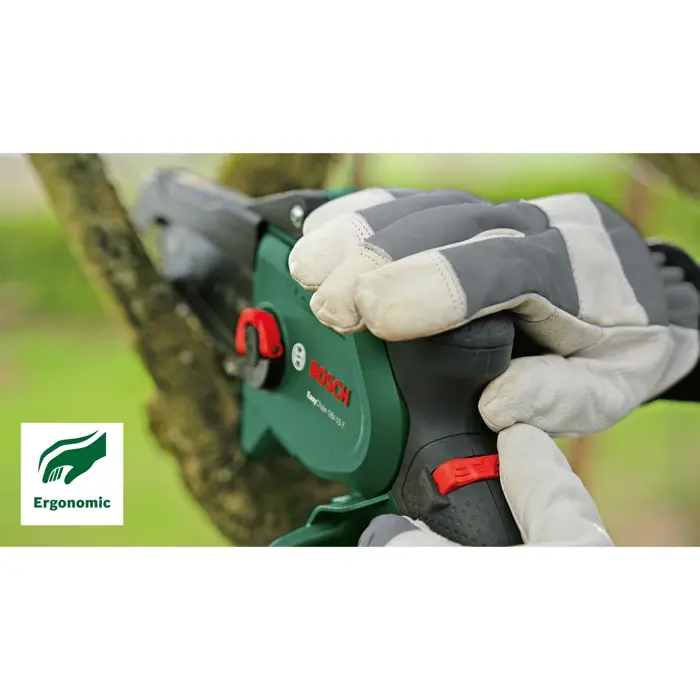 Bosch Powertools Cordless Chainsaw EasyChain 18V-15-7 Solo, 18 Volt (green/black, without battery and charger, POWER FOR ALL ALLIANCE)