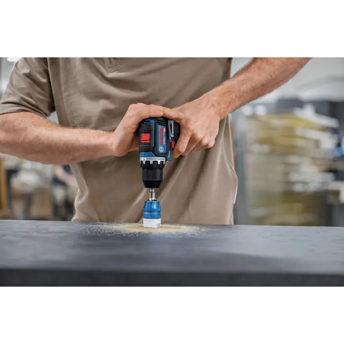 Bosch Powertools cordless drill/driver GSR 12V-32 Professional, 12Volt (blue/black, 2x Li-ion battery 2.0Ah, 36-piece accessory set, tool bag)