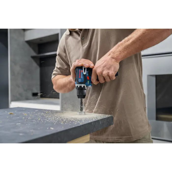 Bosch Powertools cordless drill/driver GSR 12V-32 Professional, 12Volt (blue/black, 2x Li-ion battery 2.0Ah, tool bag)