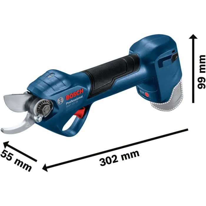 Bosch Powertools cordless garden shears GGP 12V-25 Professional, 12Volt (blue/black, 2x Li-ion battery 3.0Ah)