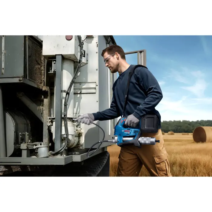 Bosch Powertools cordless grease gun GFP 18V-10 Professional solo, 18Volt (blue/black, without battery and charger, in XL-BOXX)