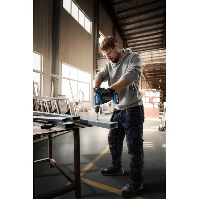 Bosch Powertools cordless impact drill GSB 18V-25 Professional solo, 18 volts (blue/black, without battery and charger, in L-BOXX)