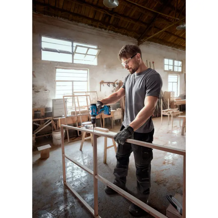 Bosch Powertools cordless impact drill GSB 18V-25 Professional solo, 18 volts (blue/black, without battery and charger, in L-BOXX)
